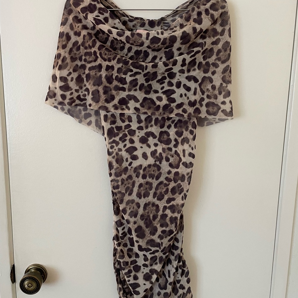 Leopard Print Mini Dress